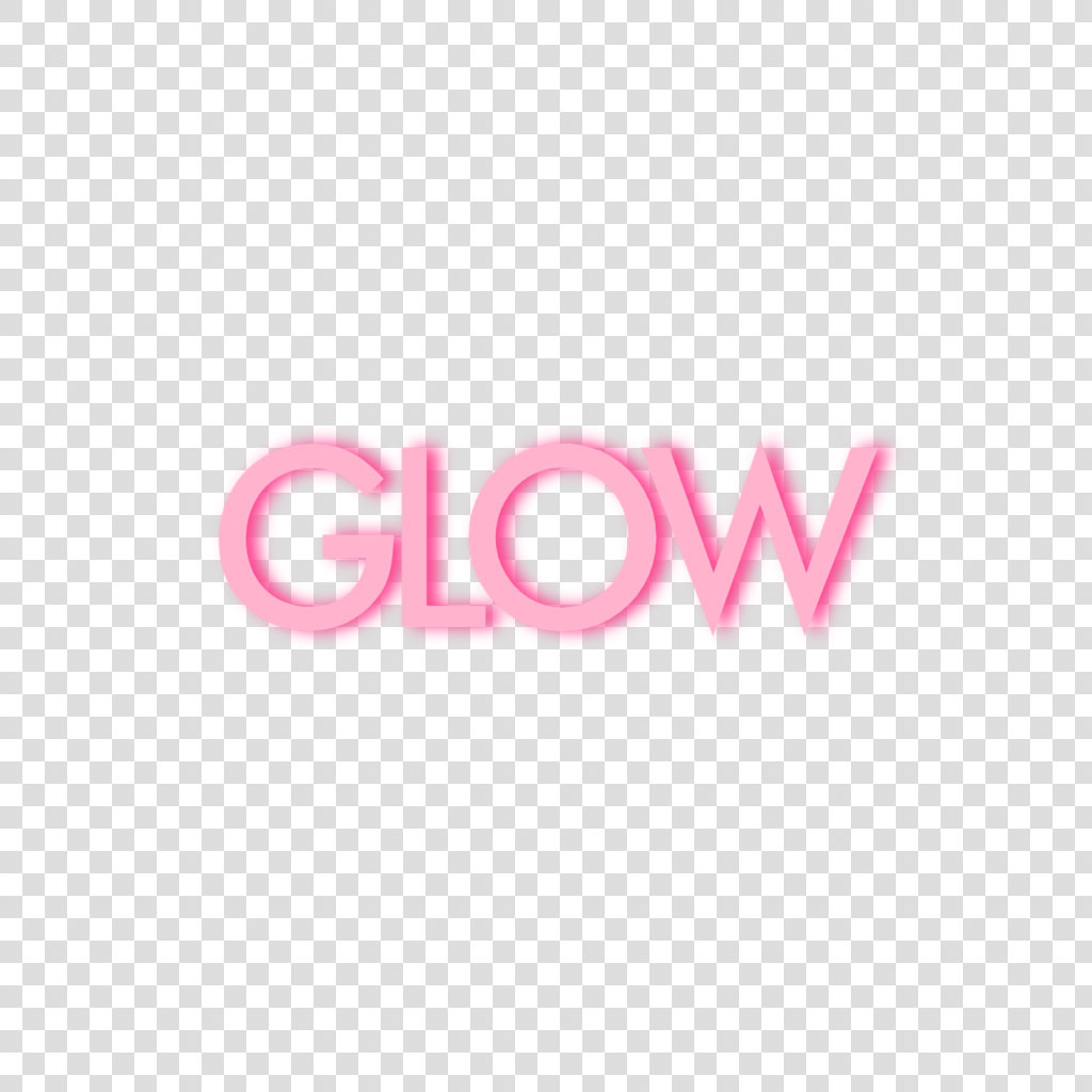 Neon sign with the word GLOW