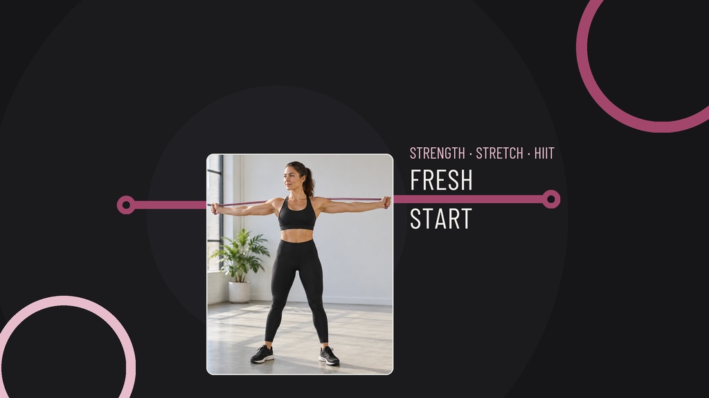 Preview for Fresh Start Fitness Youtube Banner Template