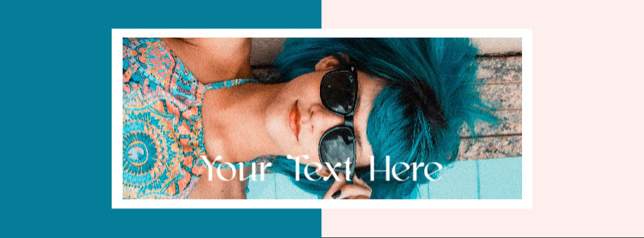 Woman with blue hair wearing sunglasses