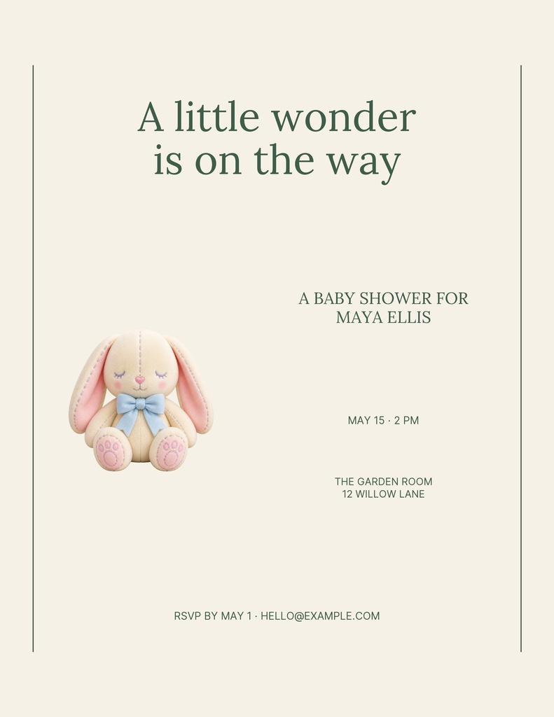 Preview for A Little Wonder Letter Flyer Template