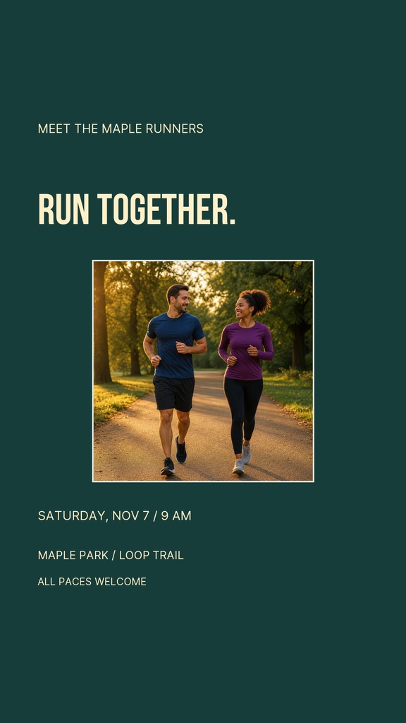 Preview for Meet The Maple Runners Story Opener Template