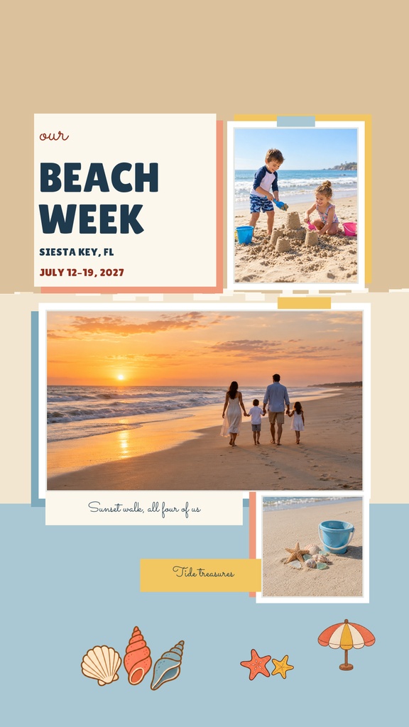 Preview for Our Beach Week Story Opener Template