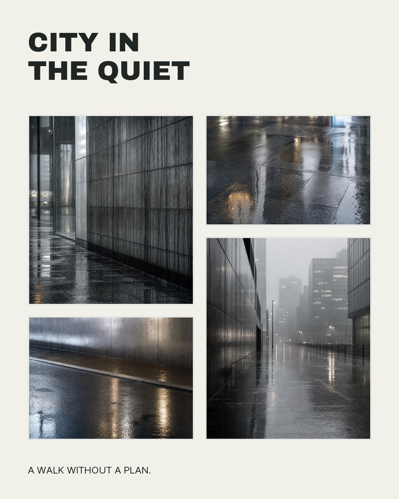 Preview for City In The Quiet Portrait Collage Template