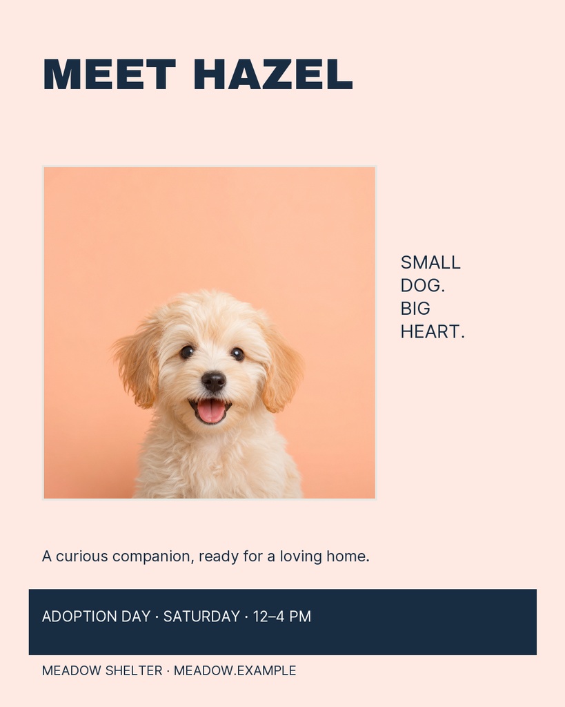Preview for A Home For Hazel Portrait Post Template