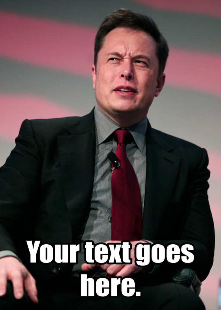 Elon Musk sitting and looking to the side