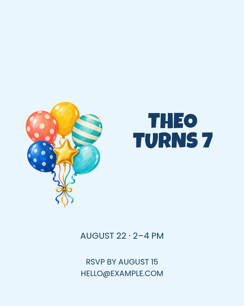 Preview for Sky High Seven Portrait Feed Template