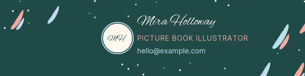 Preview for Snowfall Sketchbook Linkedin Banner Template
