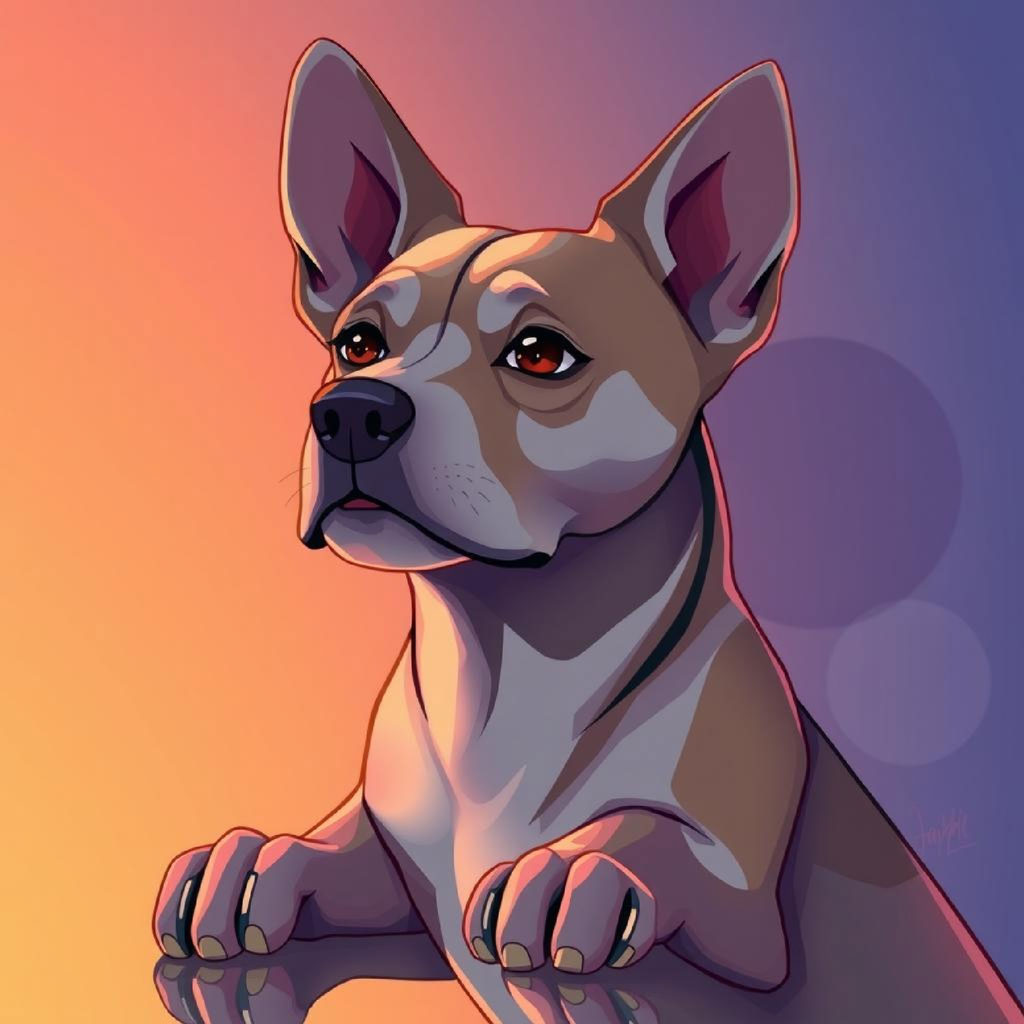 Illustration of a woman in sunglasses and metallic top against a gradient background