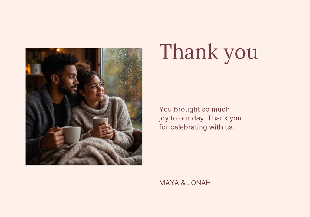 Preview for A Promise In Bloom Thank-you Card Template