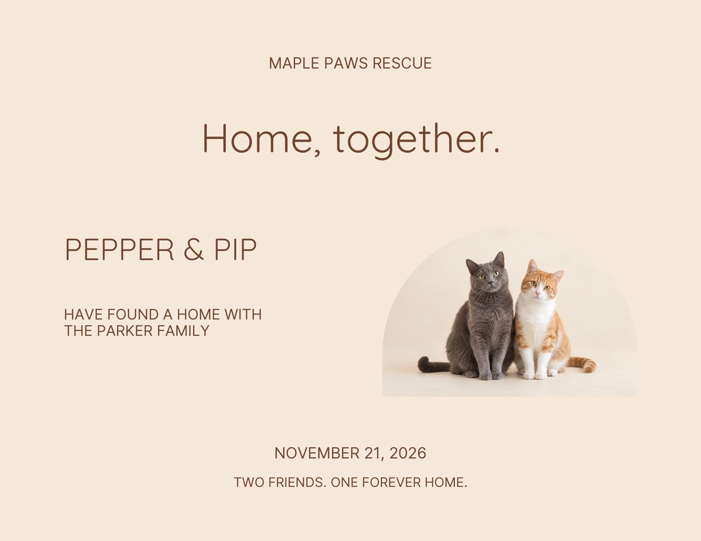 Preview for Meet Pepper And Pip Keepsake Certificate Template
