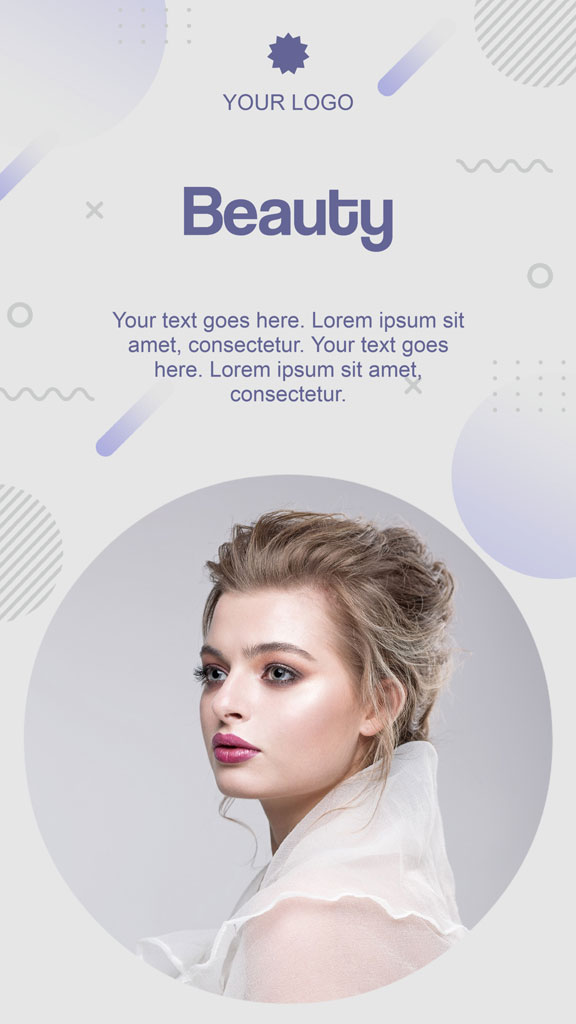 Woman with elegant hairstyle