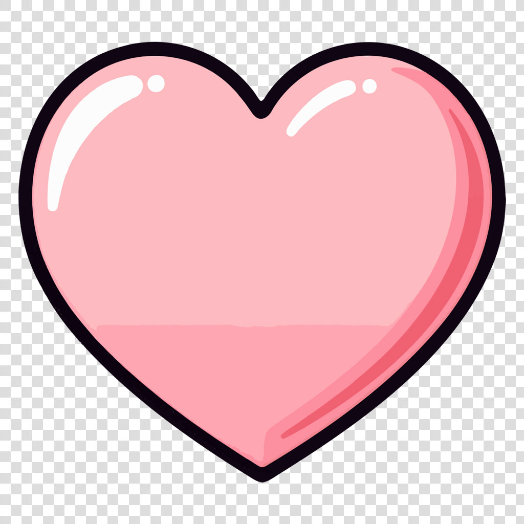 Pink heart icon