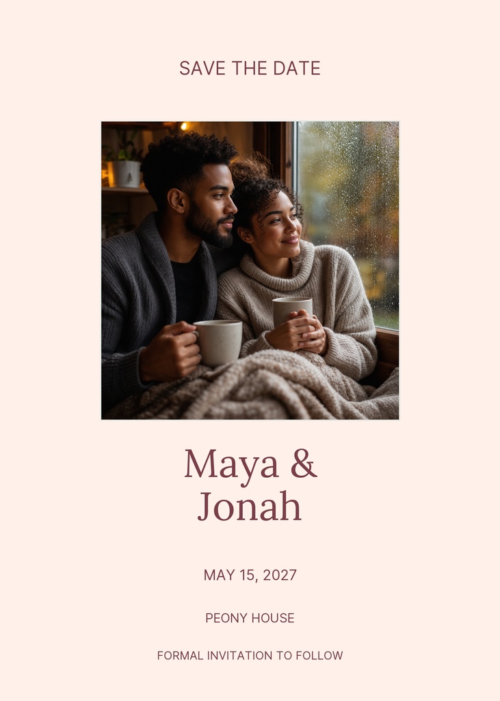 Preview for A Promise In Bloom Save The Date Template
