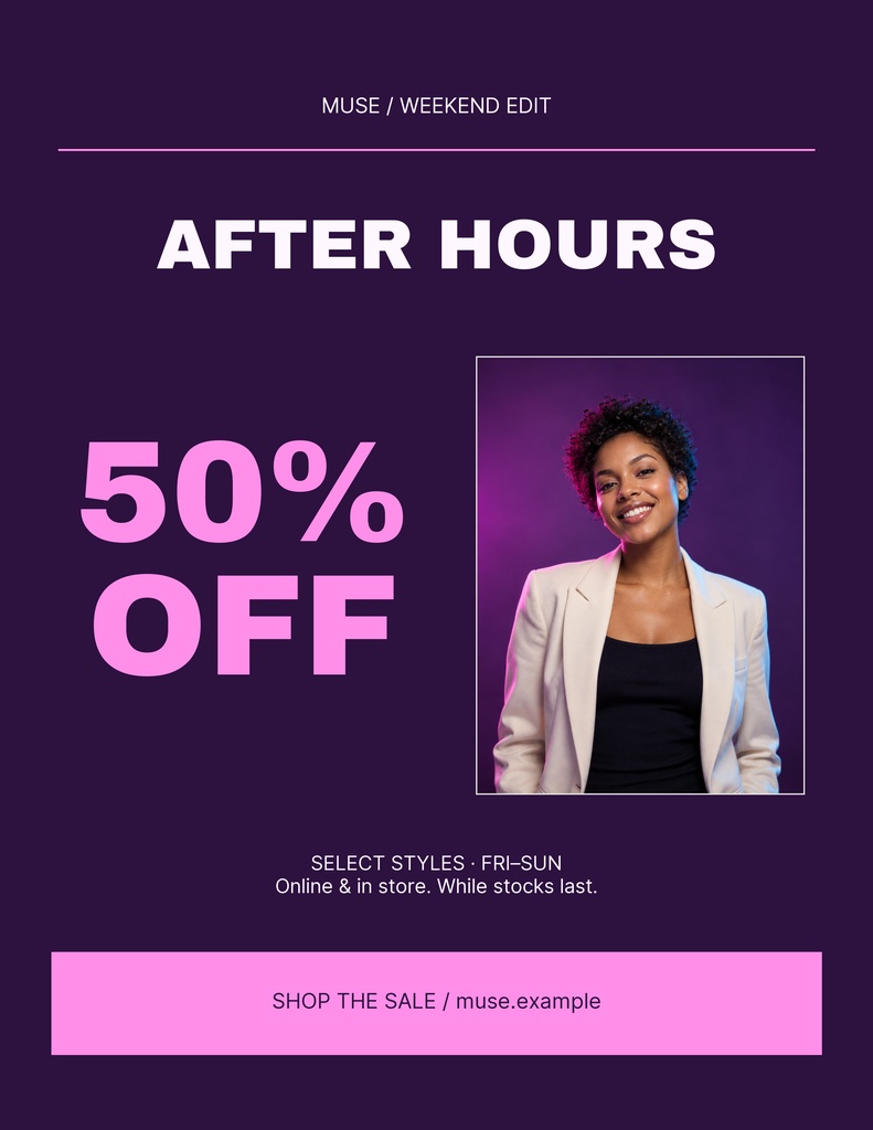 Preview for After Hours Sale Letter Flyer Template