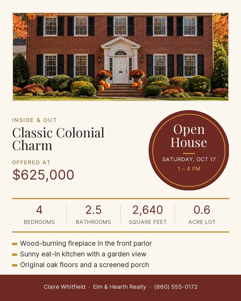 Preview for Harvest Home Open House Carousel Detail Template