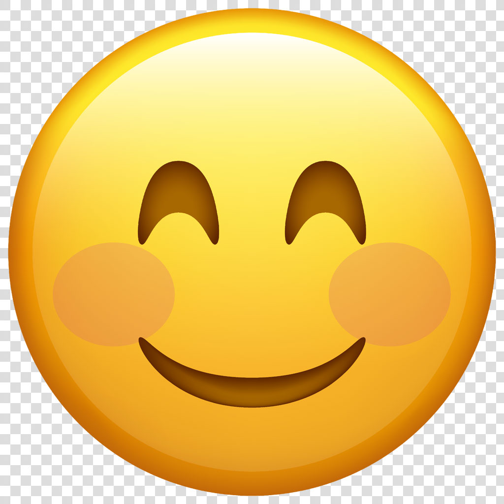 Winking face emoji with a smile