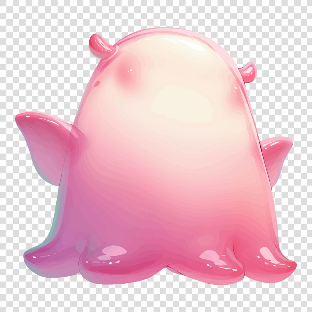 A pink octopus toy with a glossy finish