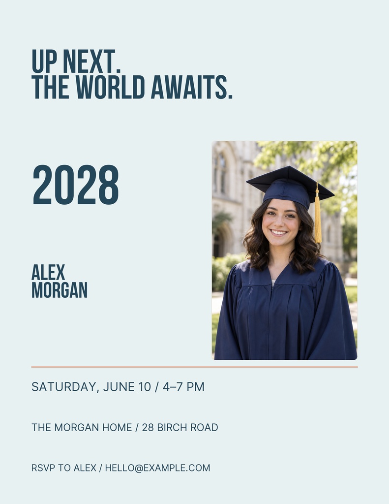Preview for Up Next, Class Of 2028 Letter Flyer Template