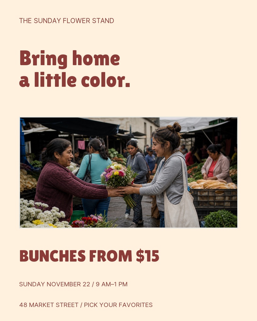 Preview for The Sunday Flower Stand Portrait Post Template