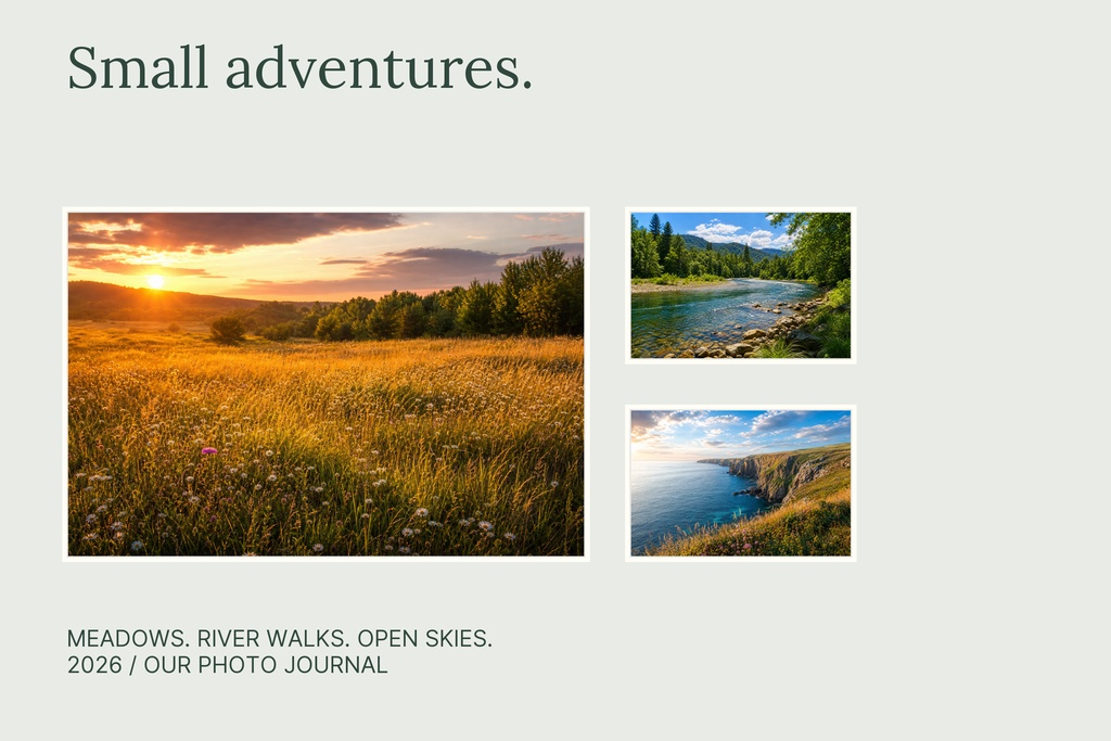 Preview for A Year Of Small Adventures Landscape Collage Template