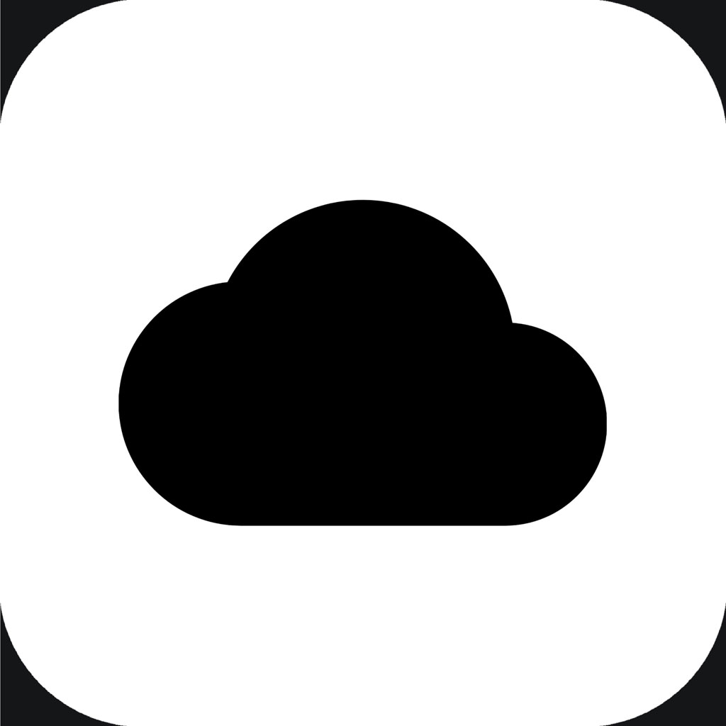 Black cloud icon