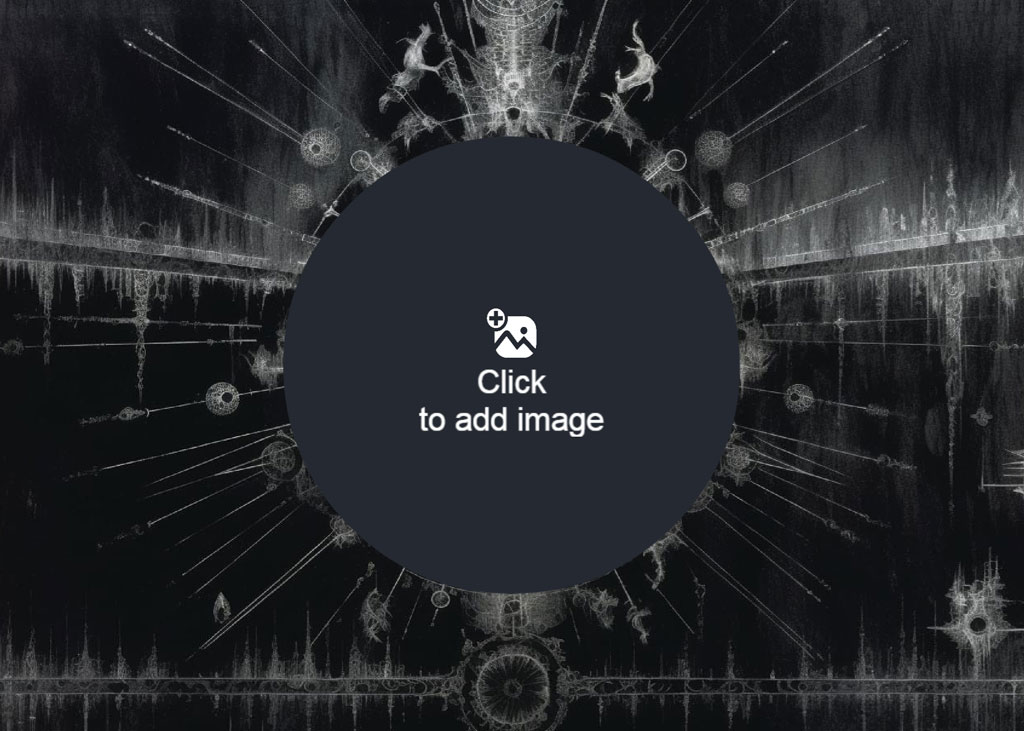 Dark abstract background with photo placeholder