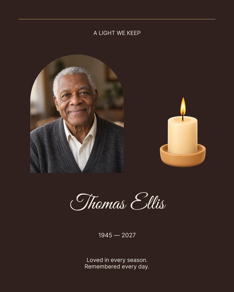 Preview for A Light We Keep Memory Page Template