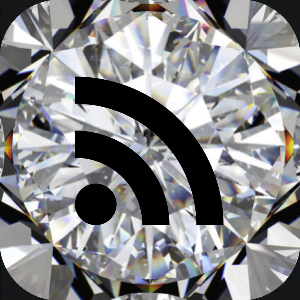Diamond RSS feed icon