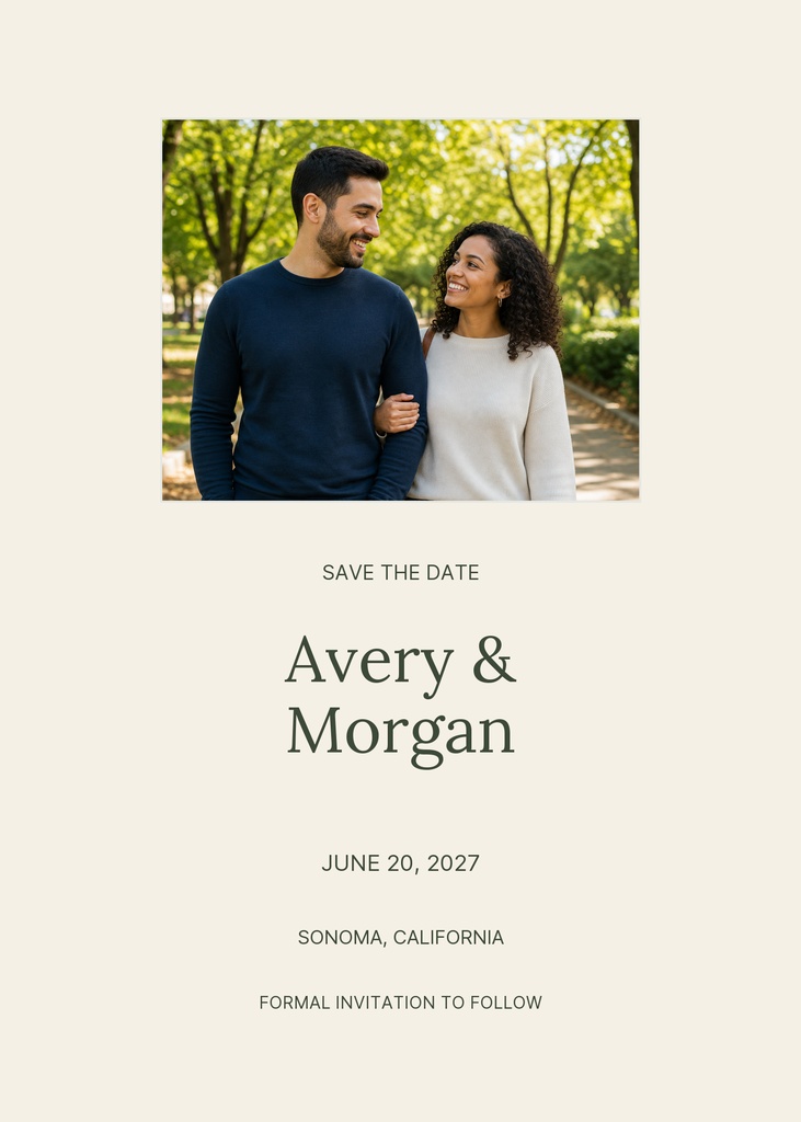 Preview for The Garden Promise Save The Date Template