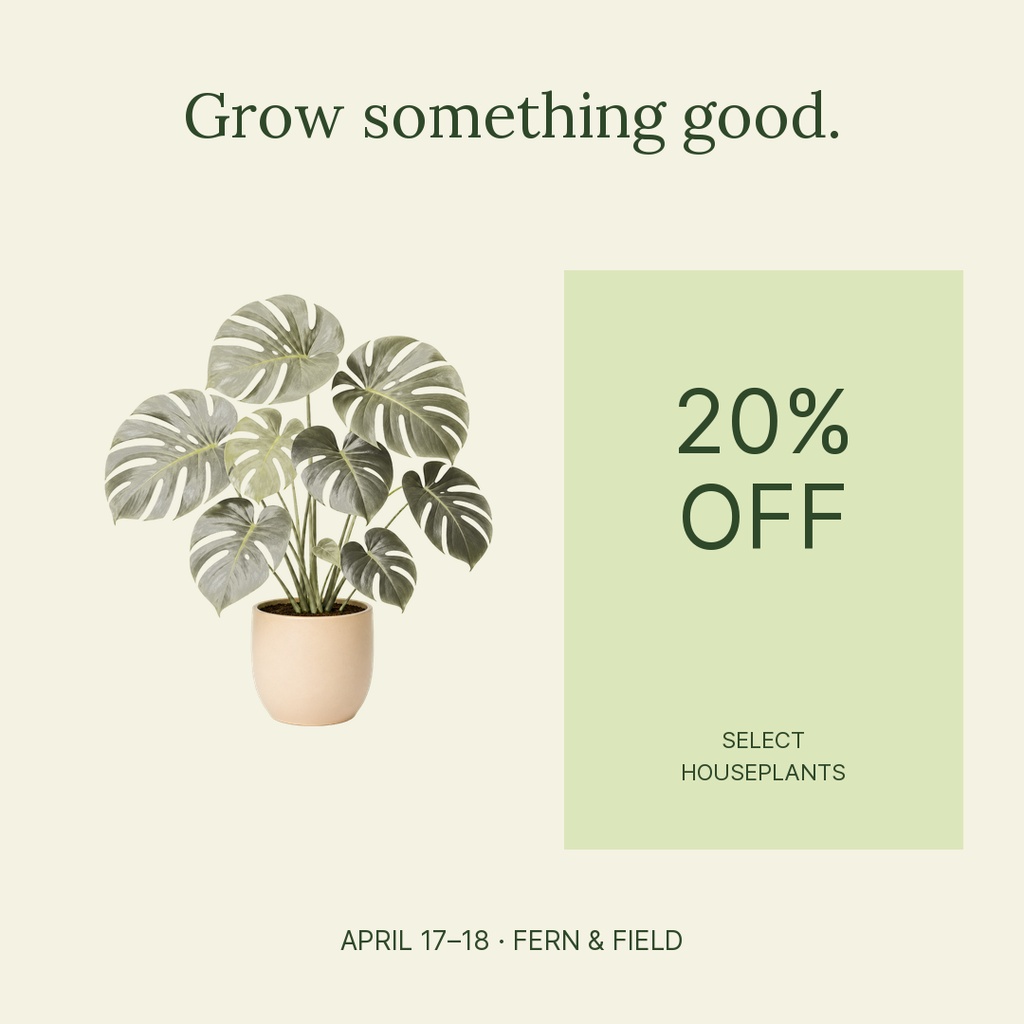Preview for Grow Something Good Square Post Template