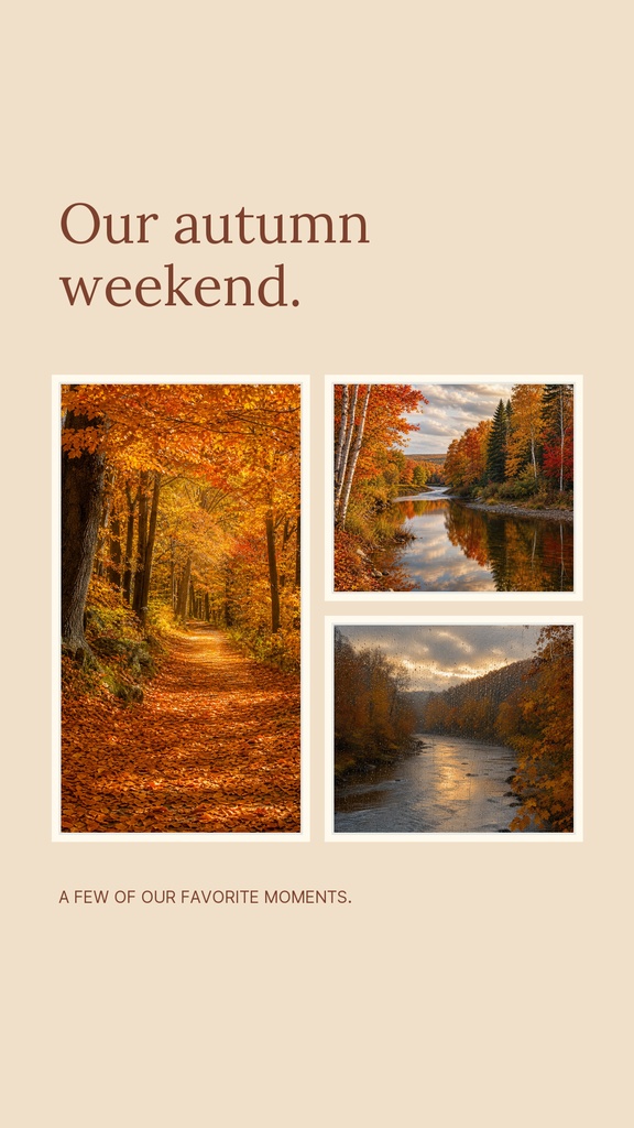 Preview for Our Autumn Weekend Story Opener Template
