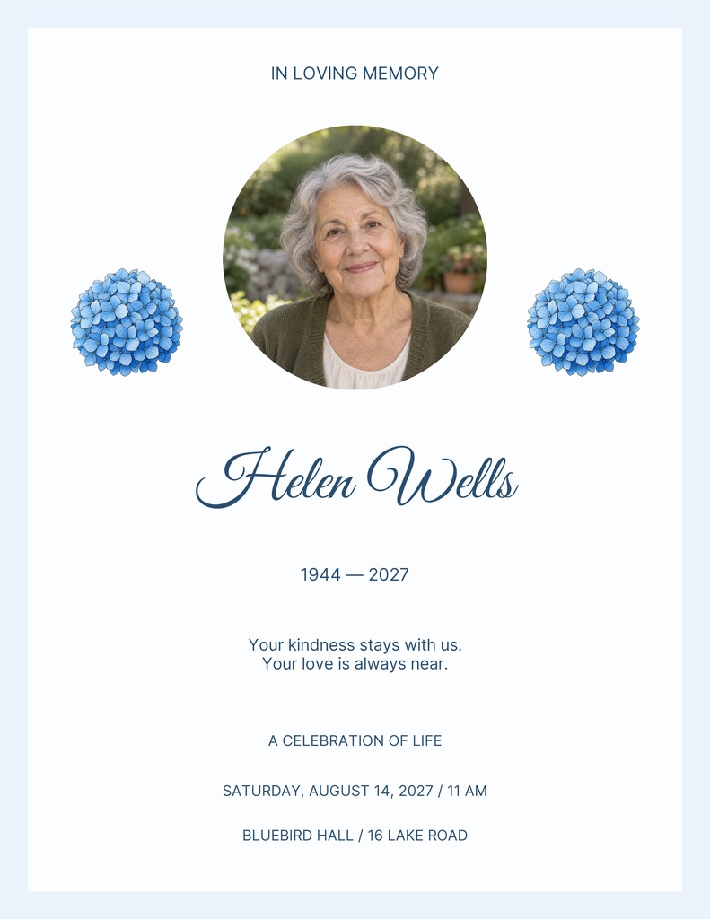 Preview for Always Remembered Letter Flyer Template
