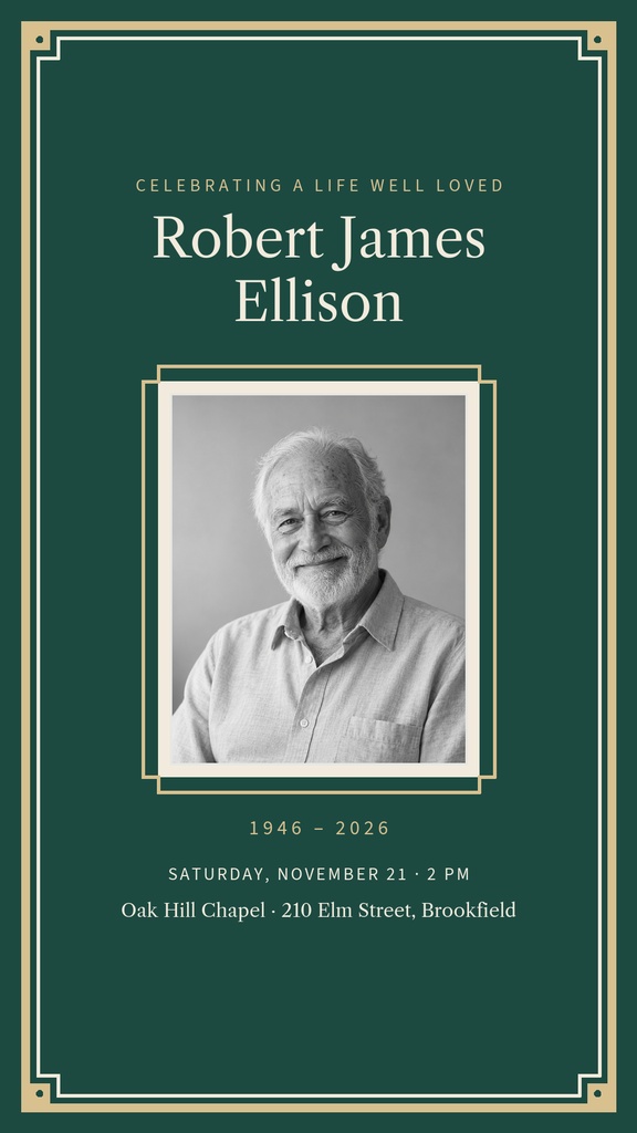 Preview for Celebrating A Life Well Loved Story Opener Template