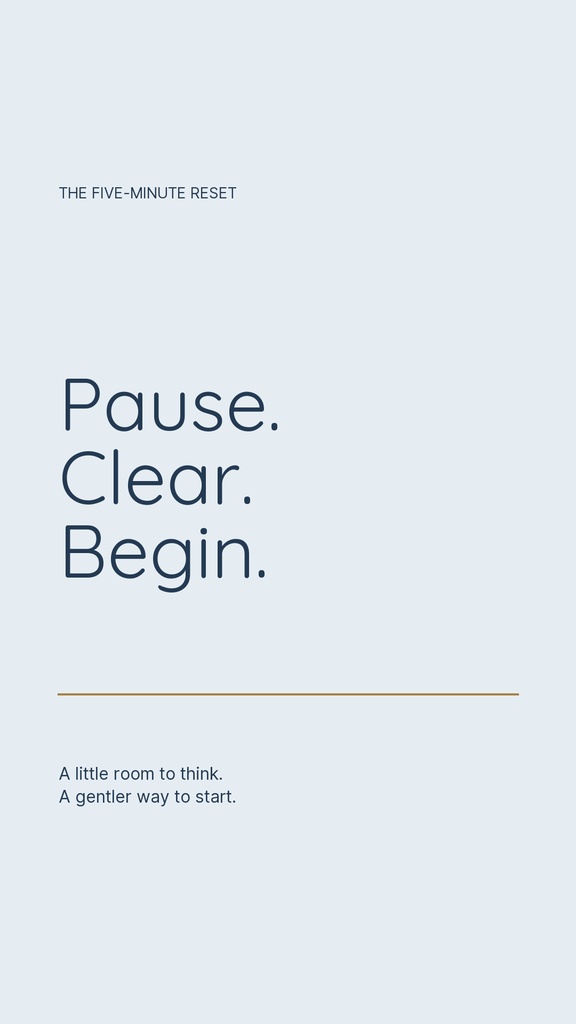Preview for The Five-minute Reset Story Opener Template