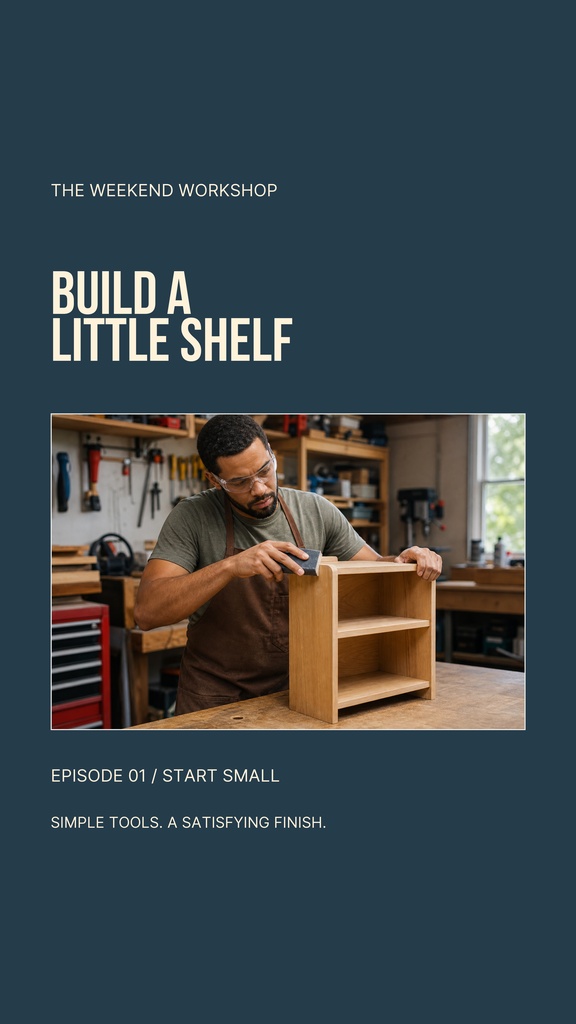 Preview for The Weekend Workshop Static Reel Cover Template