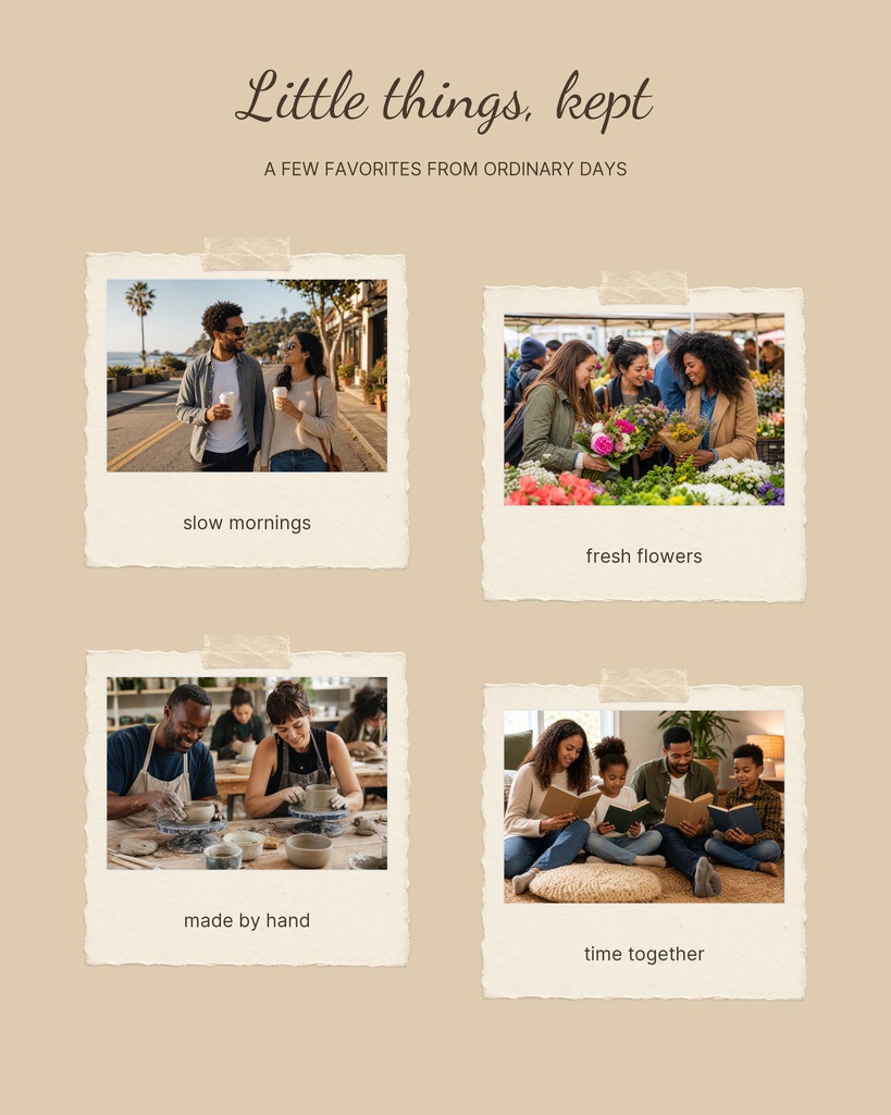Preview for Little Things Kept Scrapbook Photo Page Template