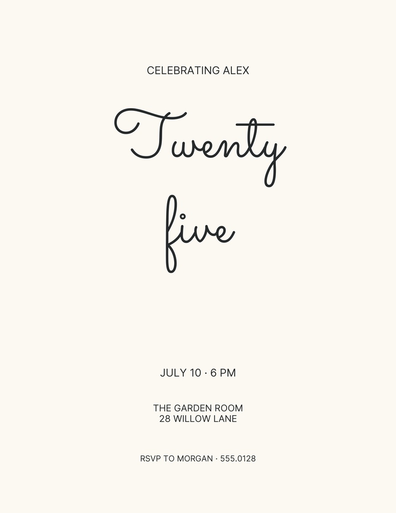 Preview for Twenty Five Together Letter Flyer Template