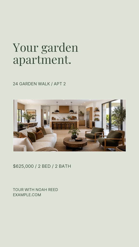 Preview for The Garden Apartment Story Opener Template