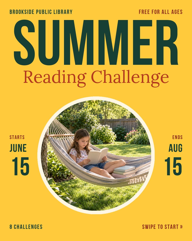 Preview for Summer Reading Challenge Carousel Opener Template