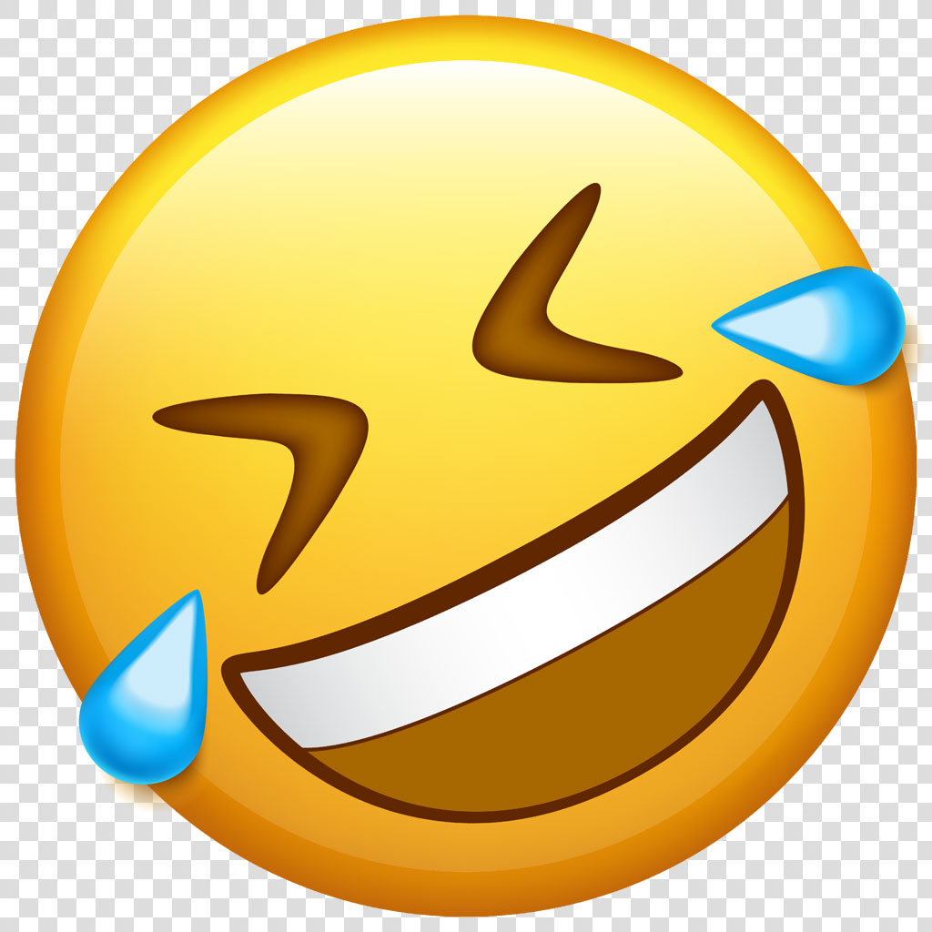 Laughing emoji with tears of joy