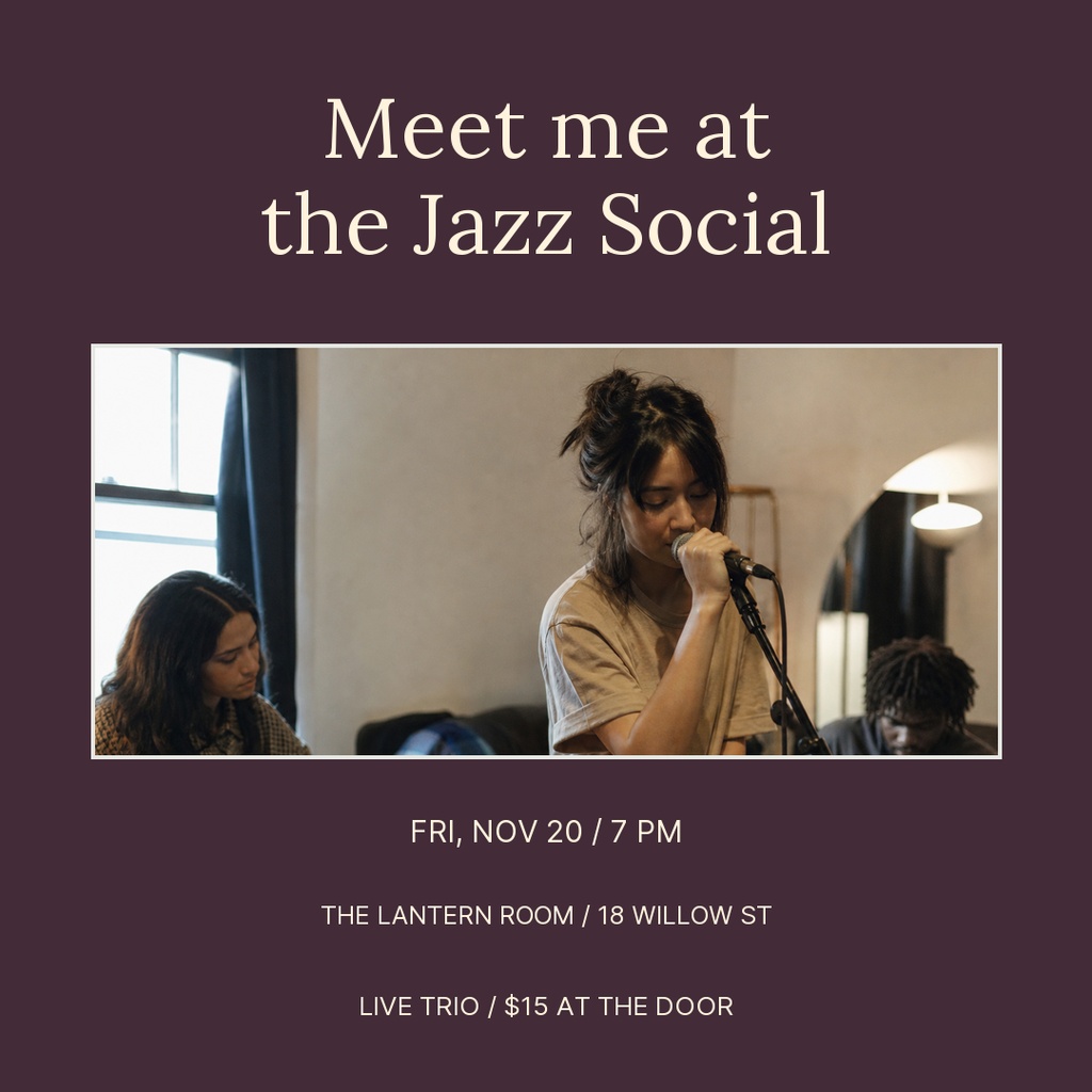 Preview for Meet Me At The Jazz Social Square Post Template