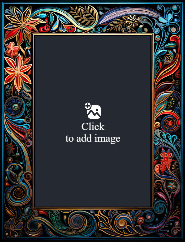 Family with dog in snowy woods