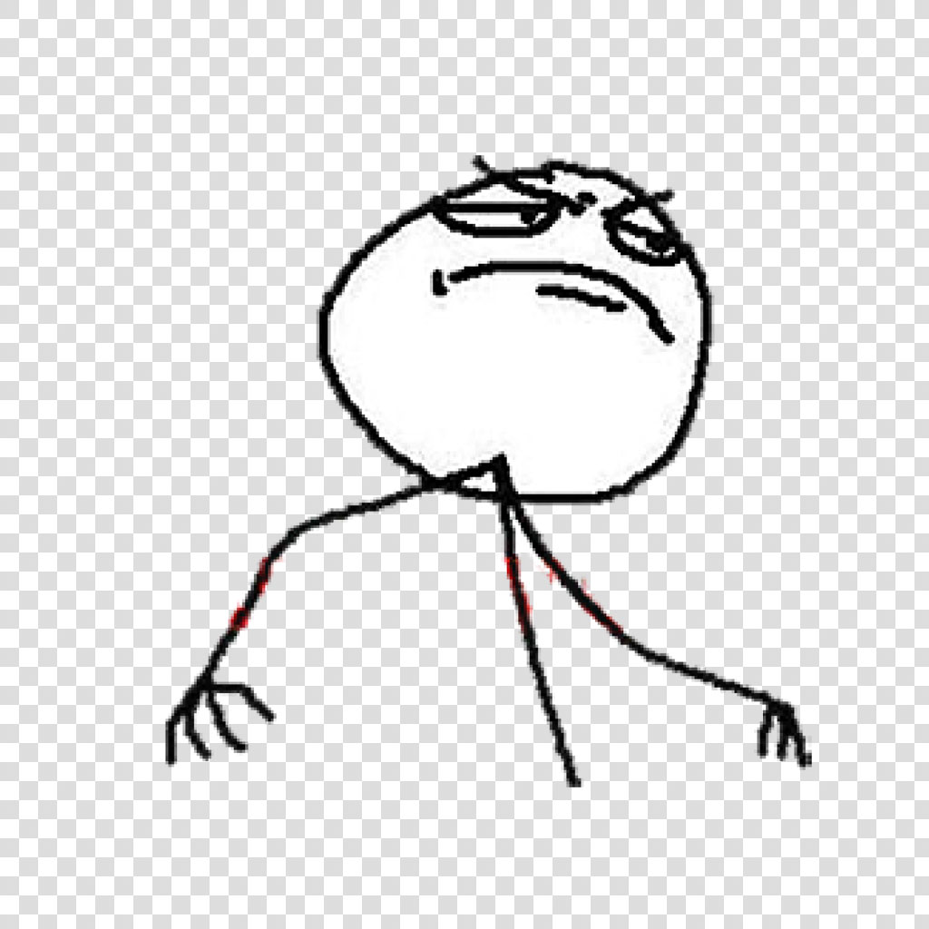 A white circle with a frowning face, wearing a black shirt with red details.