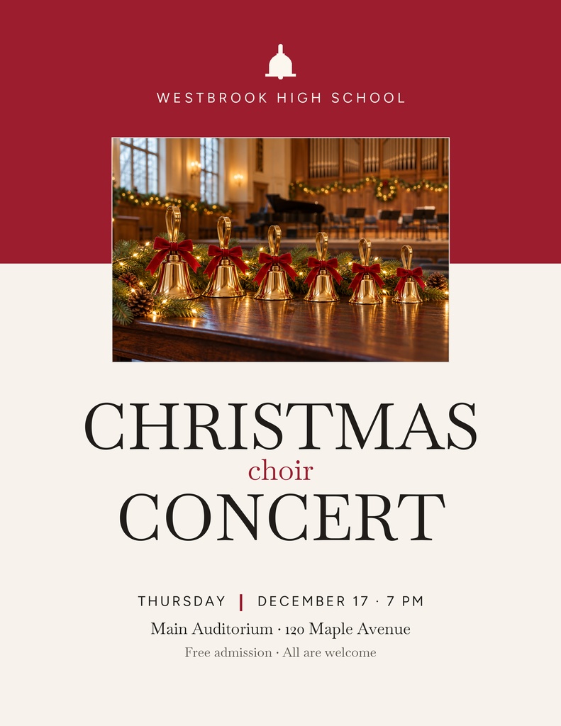 Preview for Christmas Choir Concert Letter Flyer Template