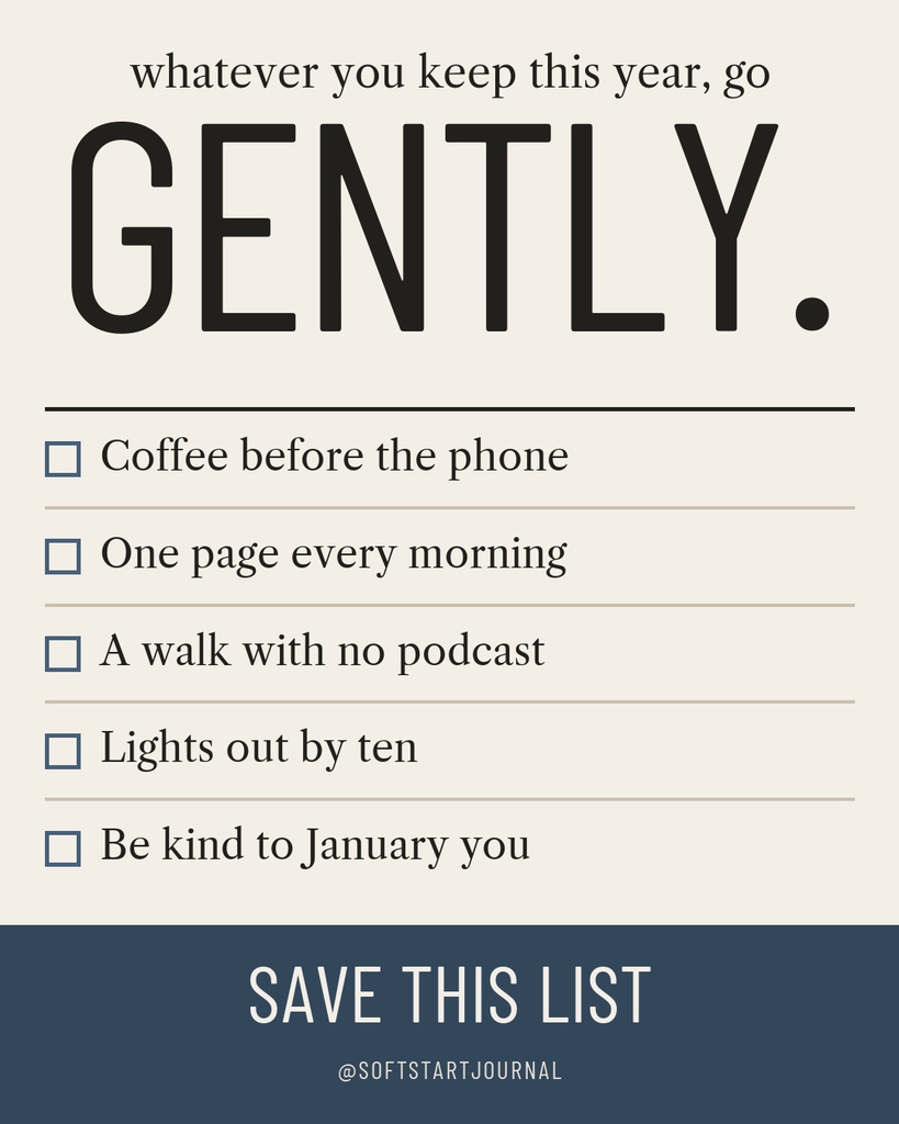 Preview for Gentle Resolutions Carousel Call To Action Template