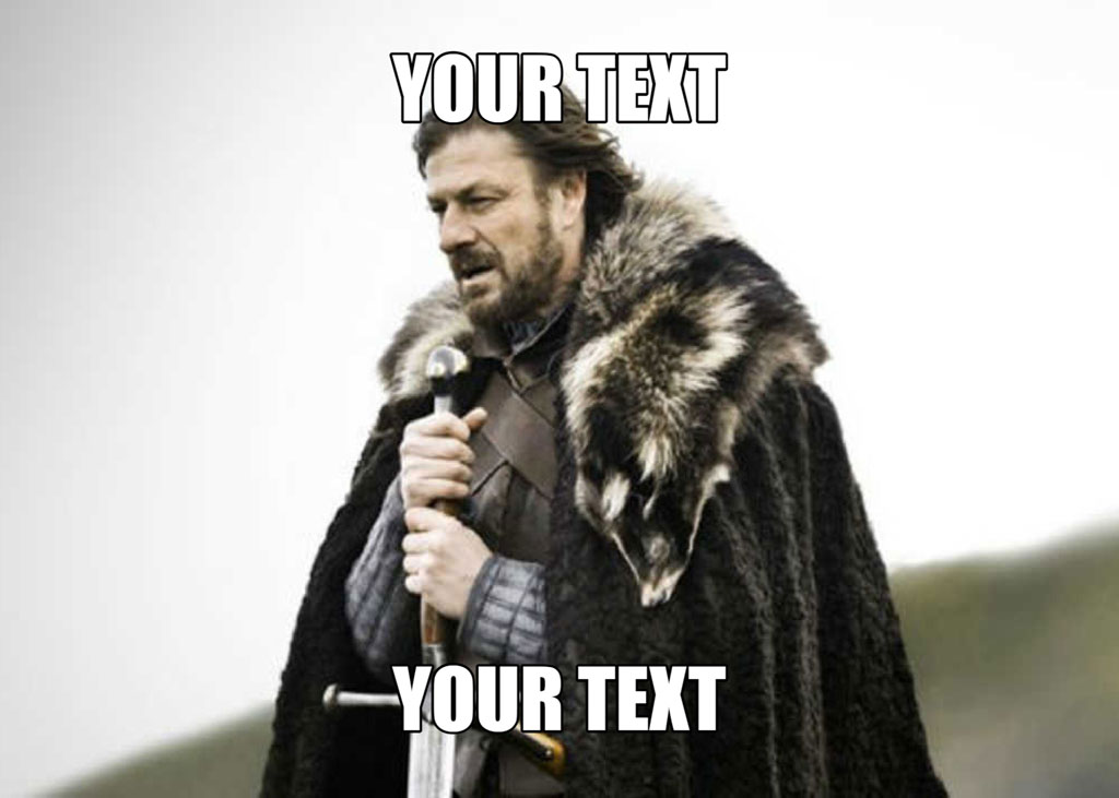 A man dressed in medieval attire with a fur cloak holding a sword