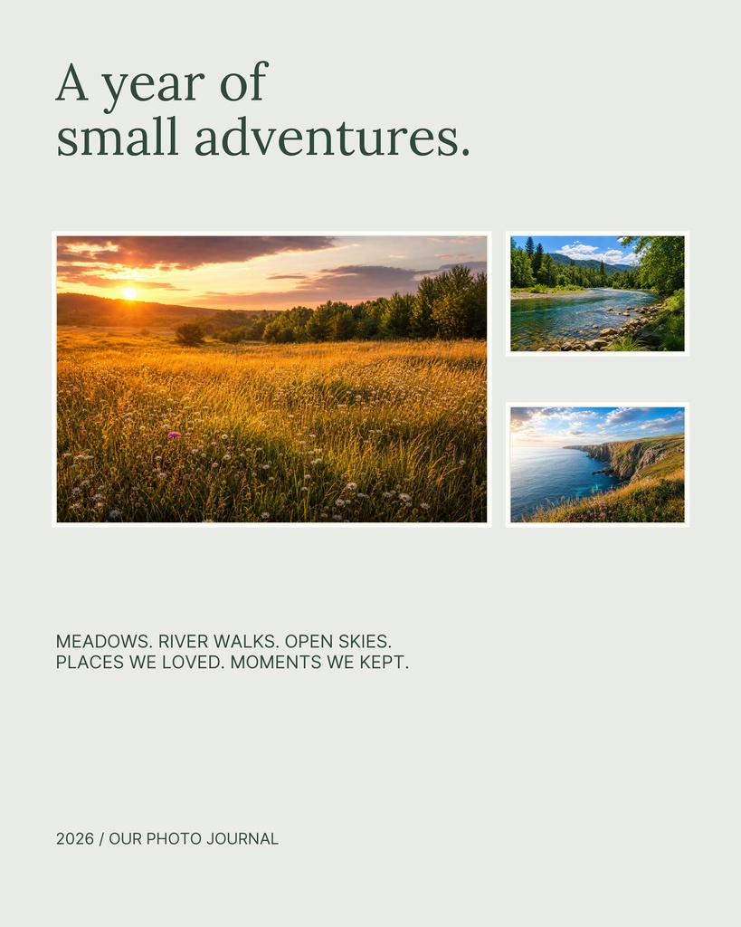 Preview for A Year Of Small Adventures Memory Page Template