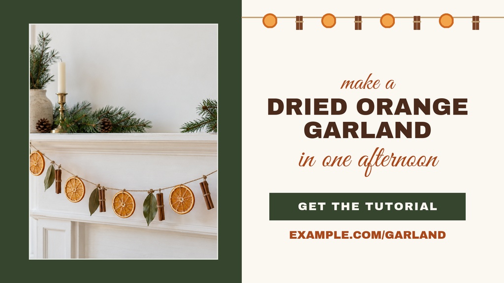 Preview for Make A Dried Orange Garland Landscape Graphic Template
