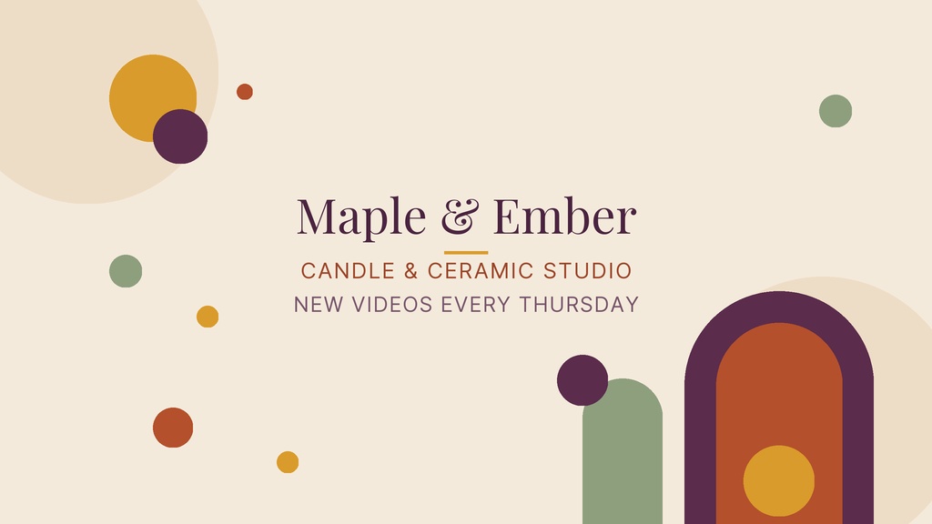Preview for Maple And Ember Studio Youtube Banner Template