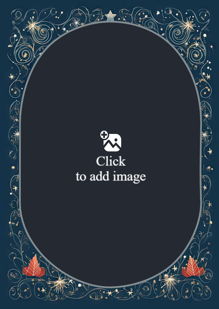 Family of four in a fall-themed portrait